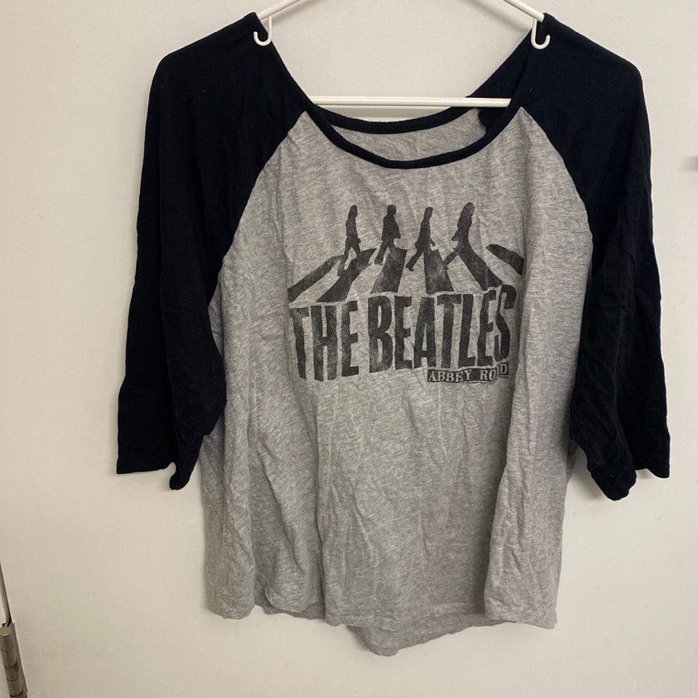 LANE BRYANT - BEATLES ABBEY ROAD 3/4 SLEEVE BASEBALL TEE SIZE 18/20